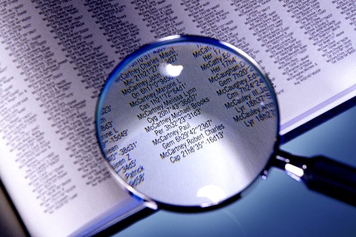 book magnifying glass