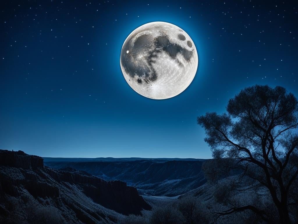 full blue moon wallpaper